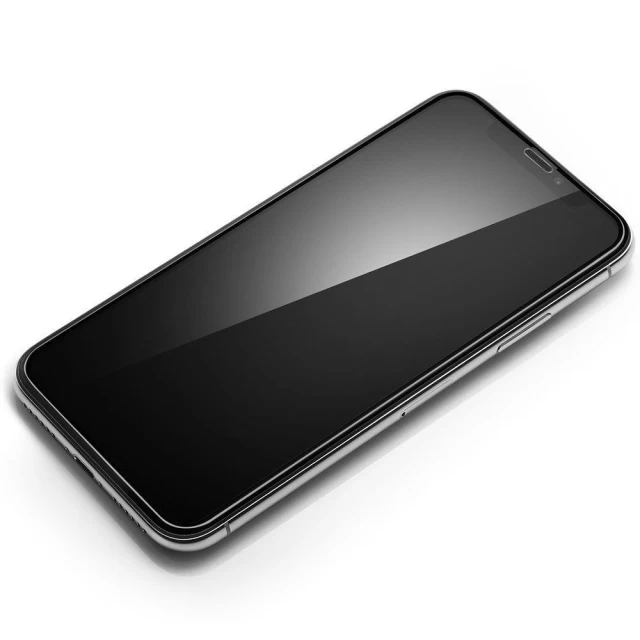 Защитное стекло Spigen для iPhone X | XS Glass Full Coverage Black (063GL25234)