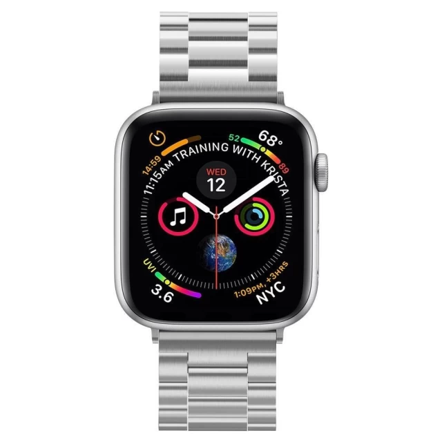 Ремешок Spigen Modern Fit для Apple Watch 49 | 45 | 44 | 42 mm Gady Silver (062MP25404)
