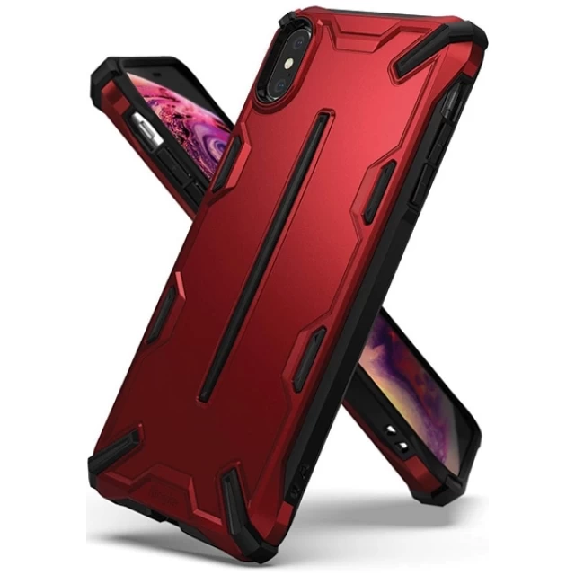 Чохол Ringke Dual X для iPhone XS Max Iron Red (DXAP0008)