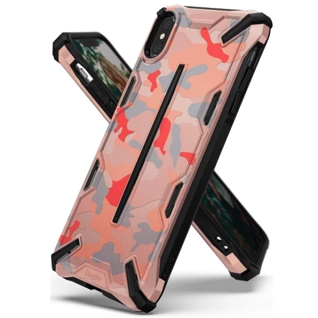 Чохол Ringke Dual X для iPhone X | XS Camo Pink (DXAP0014)