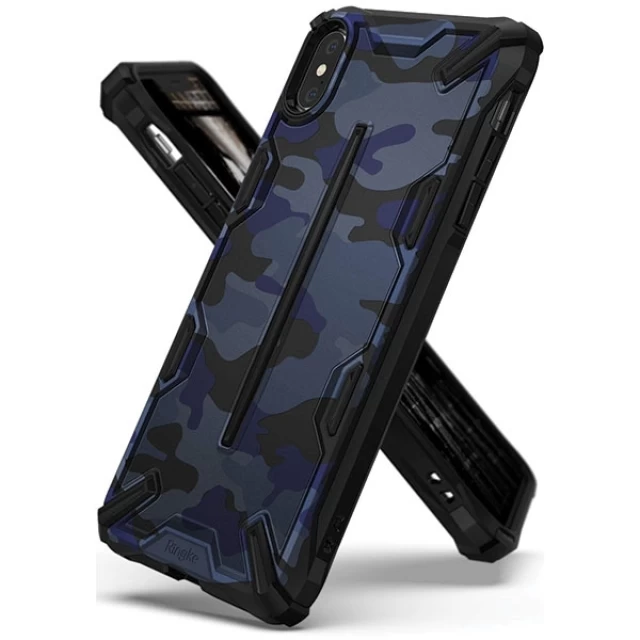 Чохол Ringke Dual X для iPhone XS Max Camo Blue (DXAP0019)