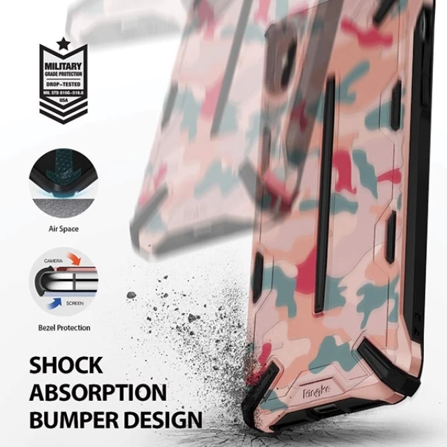 Чохол Ringke Dual X для iPhone XS Max Camo Pink (DXAP0020)