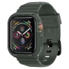 Чехол и ремешок Spigen для Apple Watch SE/6/5/4 44 mm Rugged Armor Pro 2 in 1 Military Green (062CS26016)