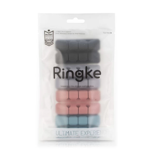 Комплект органайзерів Ringke Silicone Adhesive Holder Black (4 Pack) (ACOR0002)