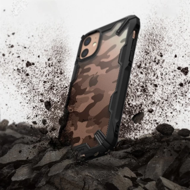 Чехол Ringke Fusion X Design Camo для iPhone 11 Black (8809688891144)