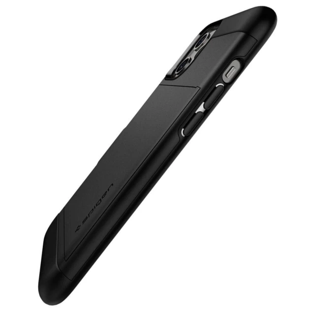 Чехол Spigen для iPhone 12 Pro Max Slim Armor CS Black (ACS01623)