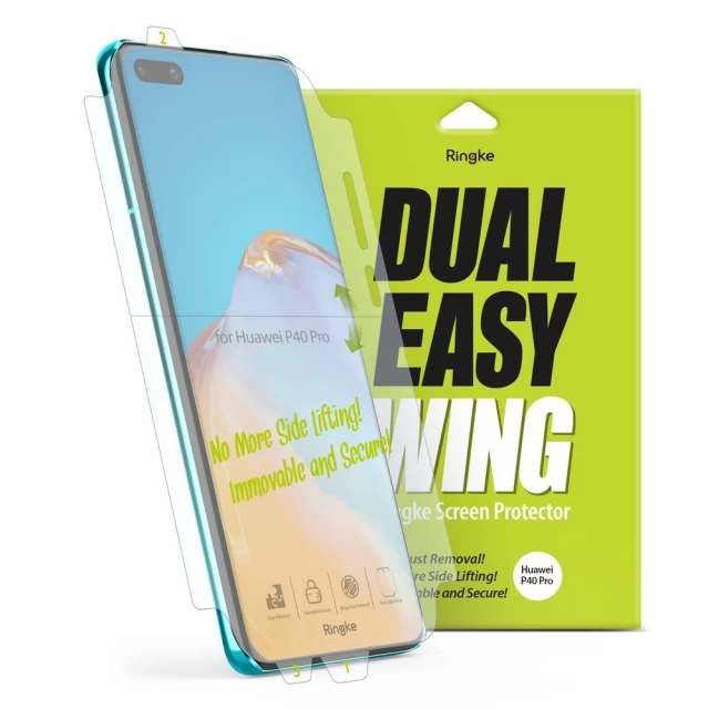 Захисна плівка Ringke Dual Easy Wing для Huawei P40 (2 Pack) (DWHW0002)