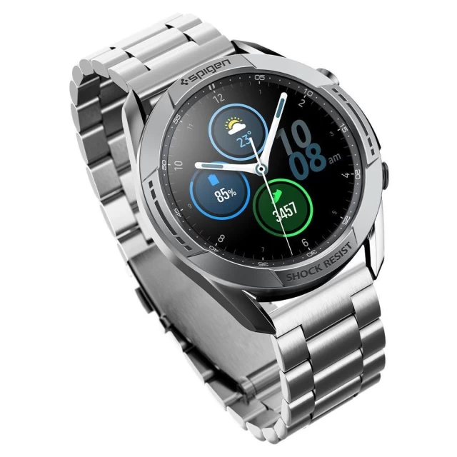 Чохол Spigen для Samsung Galaxy Watch 3 45 mm Chrono Shield Silver (AMP02239)