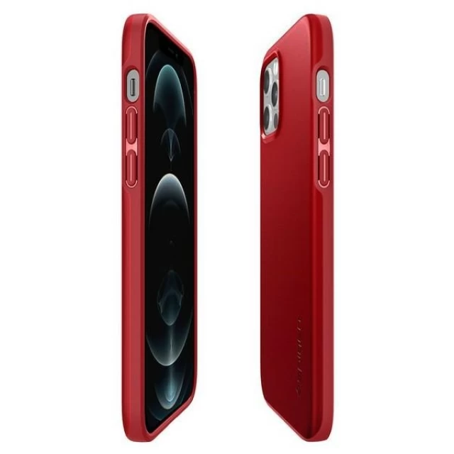 Чехол Spigen Thin Fit для iPhone 12 | 12 Pro Red (ACS02252)