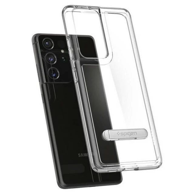 Чехол Spigen Ultra Hybrid S для Samsung Galaxy S21 Ultra (G998) Crystal Clear (ACS02353)