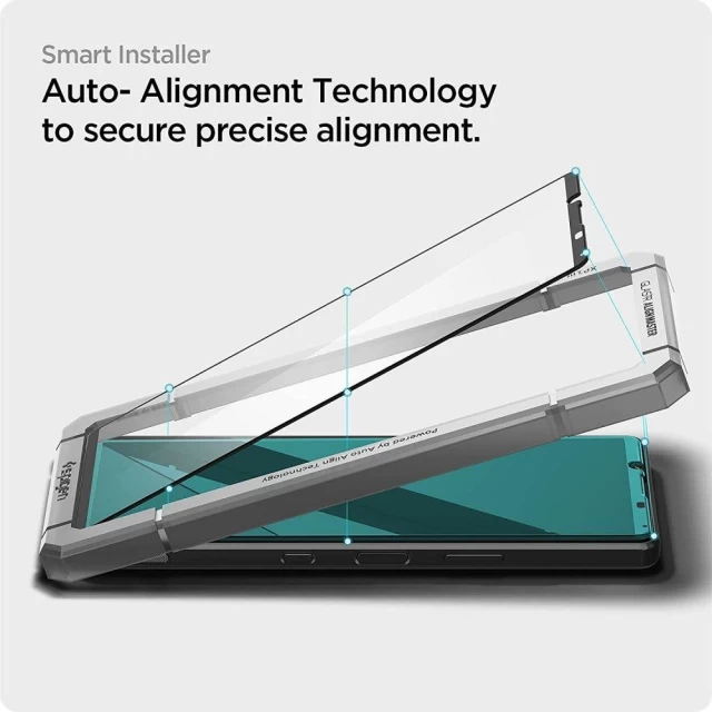 Защитное стекло Spigen для Sony Xperia 1 III AlignMaster Full Coverage Black (AGL02893)