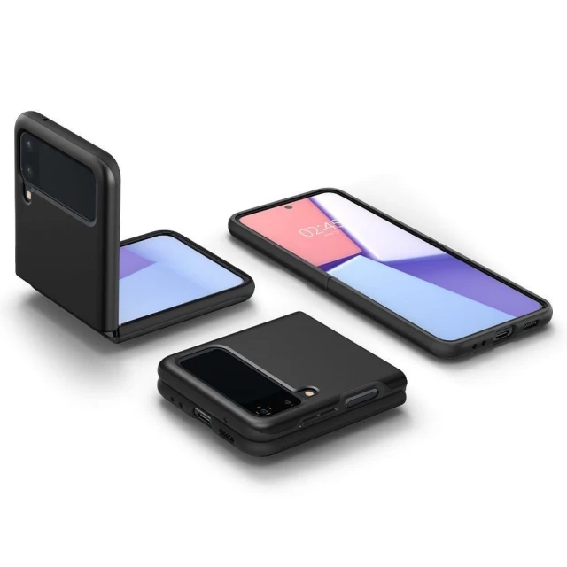 Чехол Spigen для Samsung Galaxy Flip3 (F711) Thin Fit Black (ACS03079)