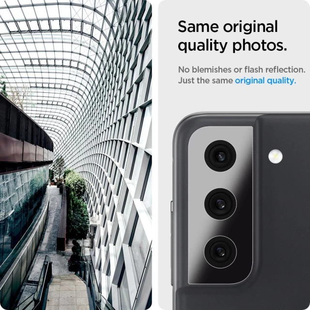 Захисне скло Spigen для камери Samsung Galaxy S21 FE Optik TR. Protector Camera (2 pack) Black (AGL03090)