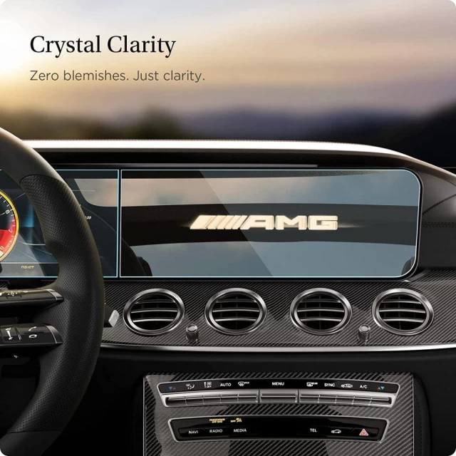 Защитное стекло Spigen для Mercedes E-Class 2021 | 2020 GLAS.tR EZ Fit Transparent (AGL03150)