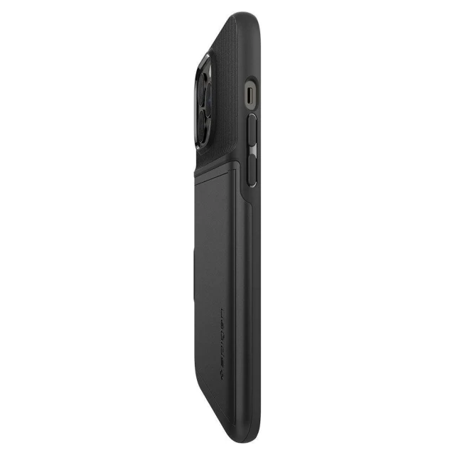 Чехол Spigen для iPhone 13 Pro Max Slim Armor Cover Stand Black (ACS03218)