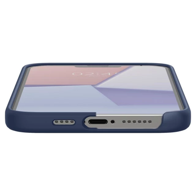 Чохол Spigen для iPhone 13 Pro Max Silicone Fit Navy Blue (CS03230)