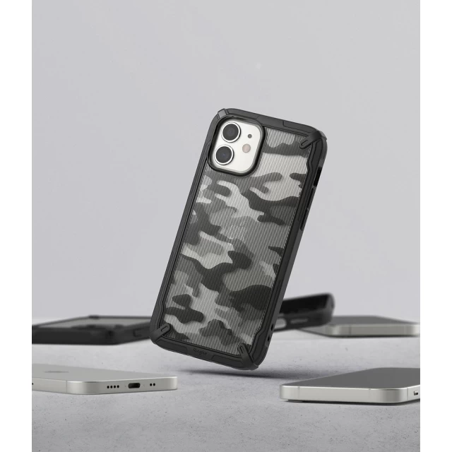 Чохол Ringke Fusion X Design Camo для iPhone 12 mini Black (8809758100848)