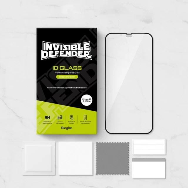 Захисне скло Ringke Invisible Defender ID Full Glass 9H для iPhone 12 Pro Max (G7F024)