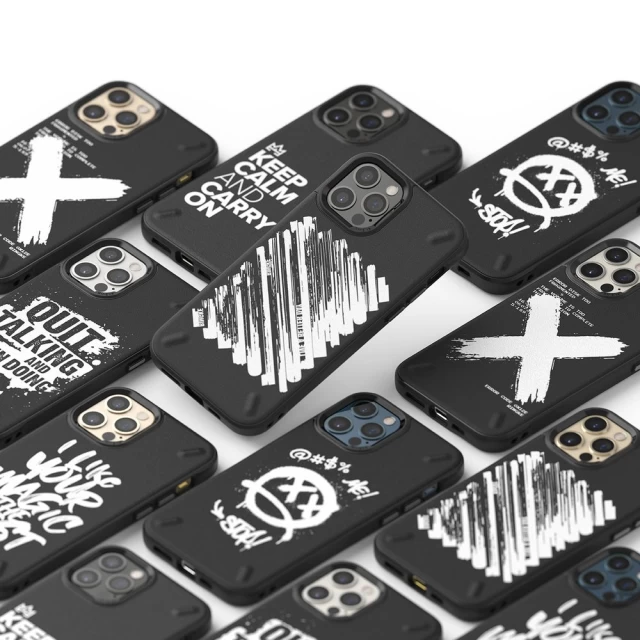 Чехол Ringke Onyx Design Graffiti для iPhone 12 Pro Max Black (OXAP0048)