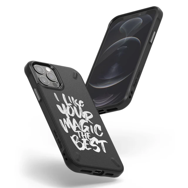 Чехол Ringke Onyx Design Graffiti для iPhone 12 Pro Max Black (OXAP0048)