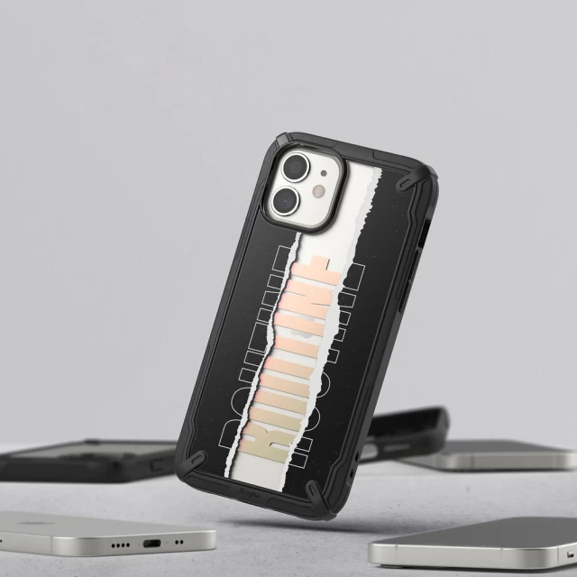 Чехол Ringke Fusion X Design Routine для iPhone 12 mini Black (XDAP0020)