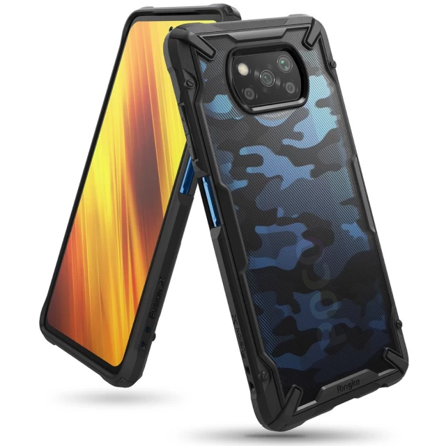 Чохол Ringke Fusion X Camo для Xiaomi Poco X3 Pro/X3 NFC Black (8809758106871)