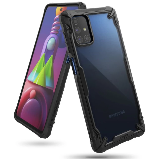 Чехол Ringke Fusion X для Samsung Galaxy M51 Black (8809758106925)