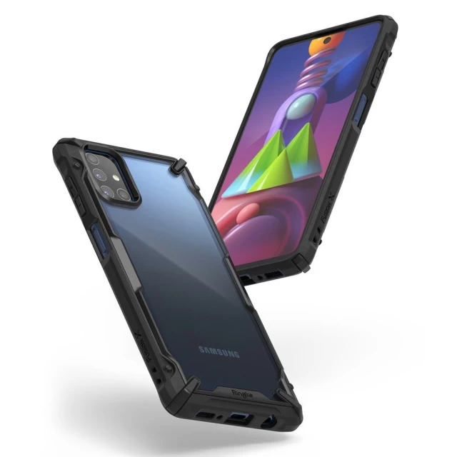 Чехол Ringke Fusion X для Samsung Galaxy M51 Black (8809758106925)