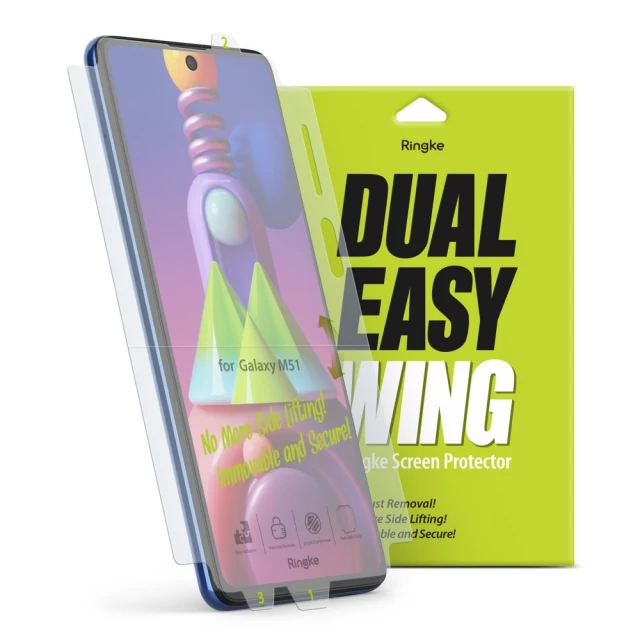 Захисна плівка Ringke Dual Easy Wing для Samsung Galaxy M51 (2 Pack) (DWSG0015)