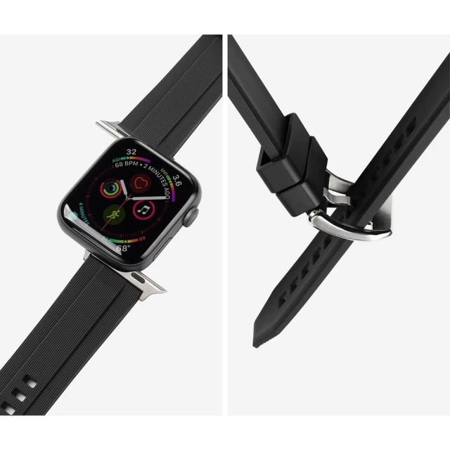 Ремінець Ringke Rubber One для Apple Watch 49 | 45 | 44 | 42 mm Black (AW-B-44-10)