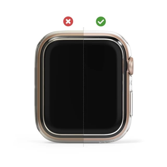 Чохол для Ringke Slim для Apple Watch 44 mm Clear (2 Pack) (SLAP0033)