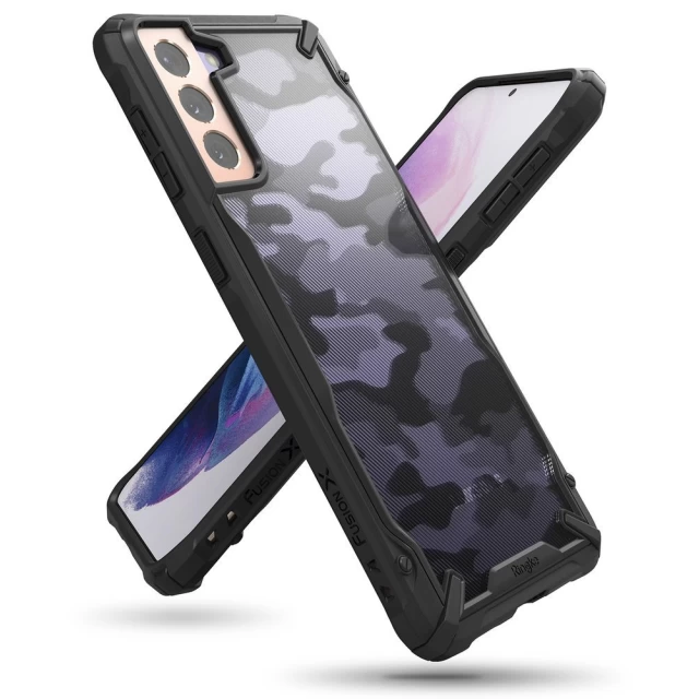 Чехол Ringke Fusion X Camo для Samsung Galaxy S21 Plus Black (8809758109780)