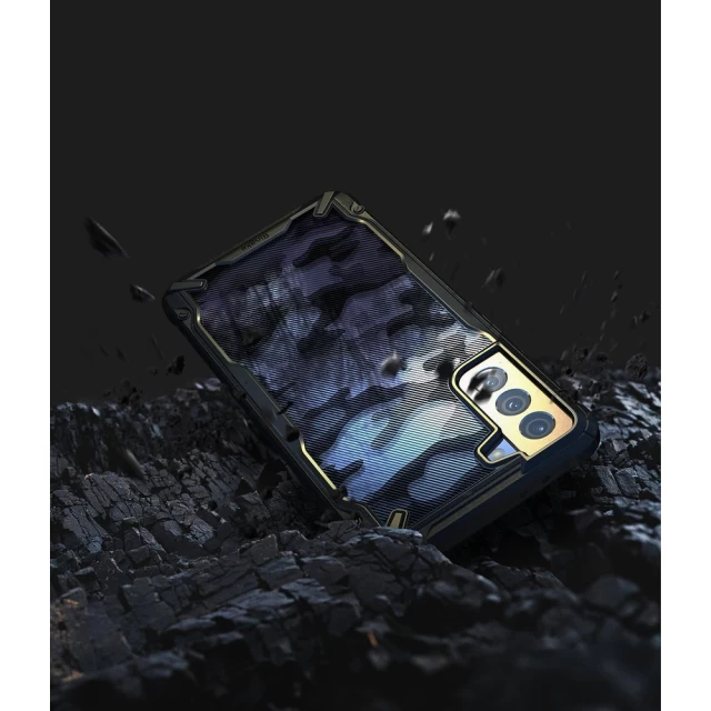 Чехол Ringke Fusion X Camo для Samsung Galaxy S21 Plus Black (8809758109780)