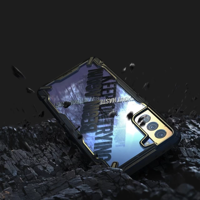 Чохол Ringke Fusion X Design Cross для Samsung Galaxy S21 Plus 5G Black (XDSG0053)