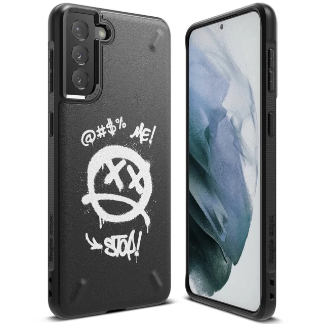 Чохол Ringke Onyx Design Graffiti для Samsung Galaxy S21 Plus 5G Black (OXAP0055)