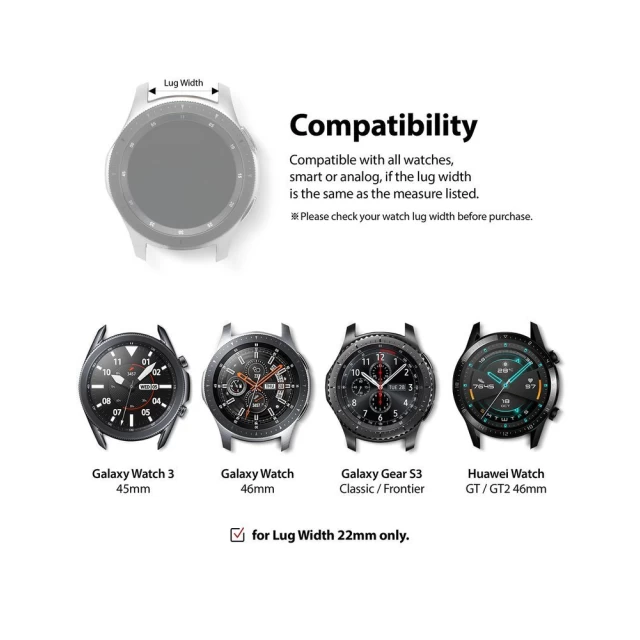 Ремінець Ringke Metal One для Galaxy Watch 3 45 mm Silver (GW-COM-B-22-03)