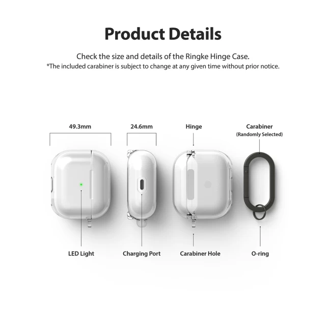 Чохол Ringke Hinge Case для AirPods 3 Transparent (EC59094RS)