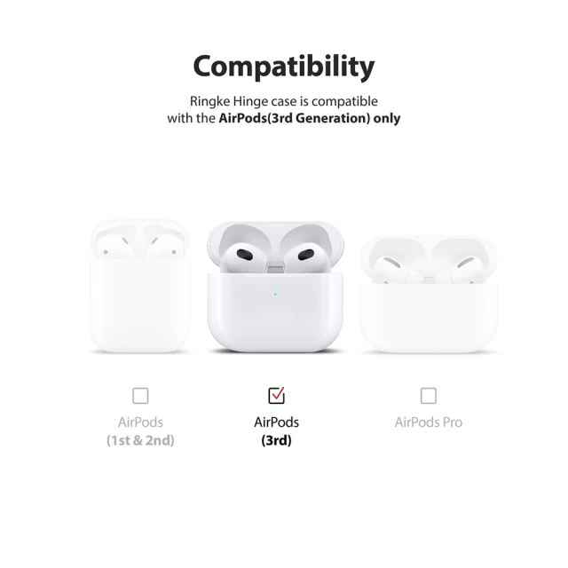 Чохол Ringke Hinge Case для AirPods 3 Transparent (EC59094RS)