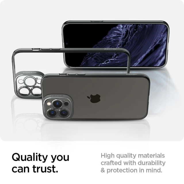 Чехол Spigen для iPhone 13 Pro Optik Crystal Chrome Gray (ACS03288)