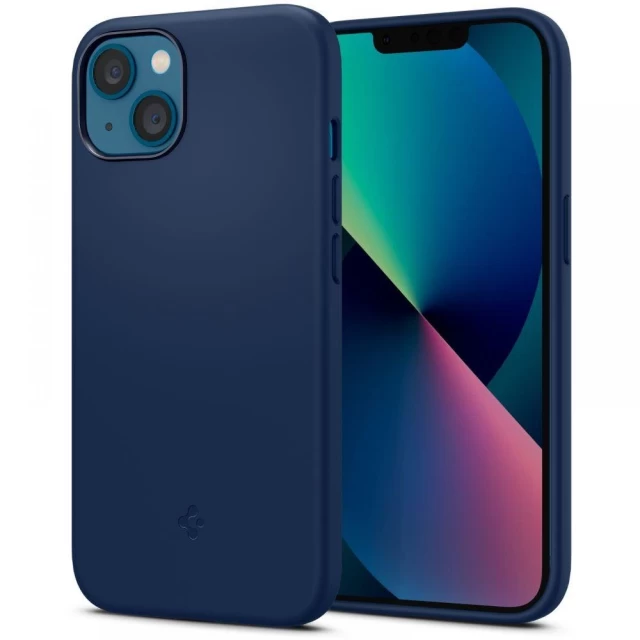 Чехол Spigen для iPhone 13 mini Silicone Fit Navy Blue (ACS03341)