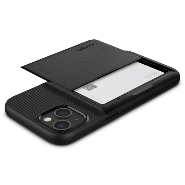 Чохол Spigen для iPhone 13 Slim Armor CS Black (ACS03536)