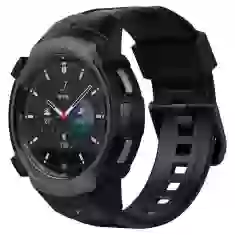 Чохол і ремінець Spigen для Galaxy Watch 4 Classic 46 mm Rugged Armor Pro 2 in 1 Charcoal Gray (ACS03652)