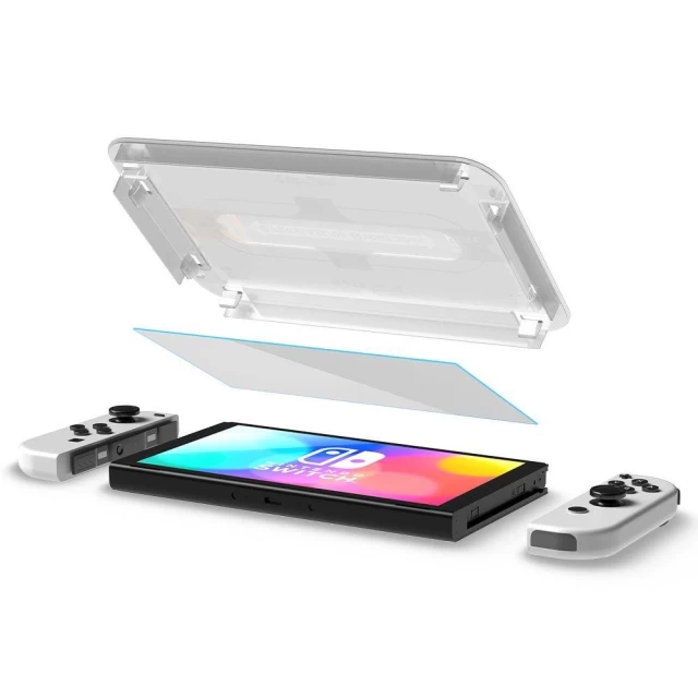 Защитное стекло Spigen для Nintendo Switch GLAS.tR EZ Fit (2 pack) Transparent (AGL03829)