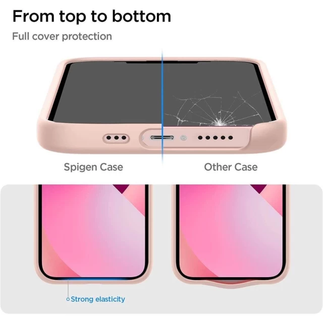 Чохол Spigen для iPhone 13 mini Silicone Fit Pink (ACS03900)