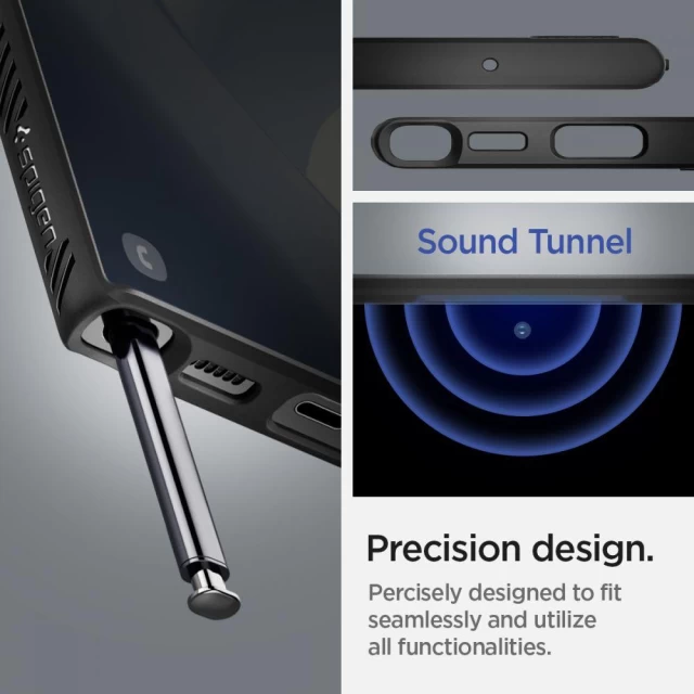 Чохол Spigen для Samsung Galaxy S22 Ultra Liquid Air Matte Black (ACS03915)