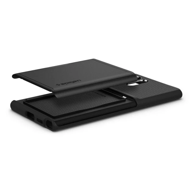 Чехол Spigen для Samsung Galaxy S22 Ultra Slim Armor CS Black (ACS03927)