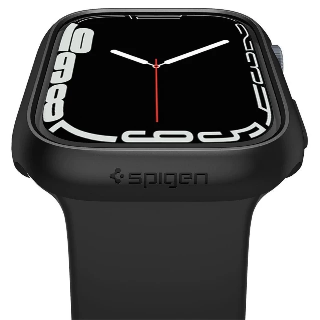Чохол Spigen для Apple Watch 7 45 mm Thin Fit Black (ACS04174)