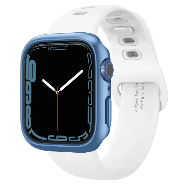Чехол Spigen для Apple Watch 7 45 mm Thin Fit Blue (ACS04176)