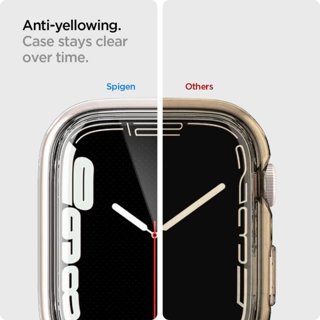Чохол Spigen для Apple Watch 7 45 mm Ultra Hybrid Crystal Clear (ACS04180)