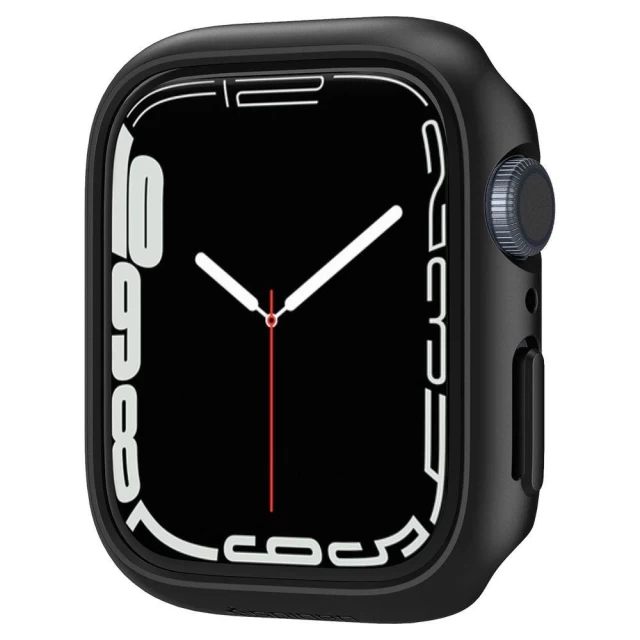 Чохол Spigen для Apple Watch 7 41 mm Thin Fit Black (ACS04184)